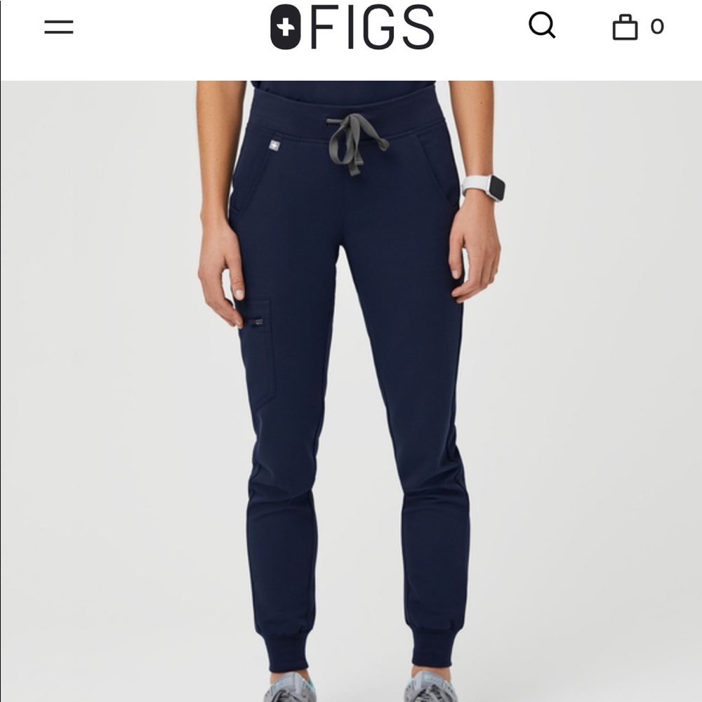 FIGS Navy Blue Jogger Scrub Pants